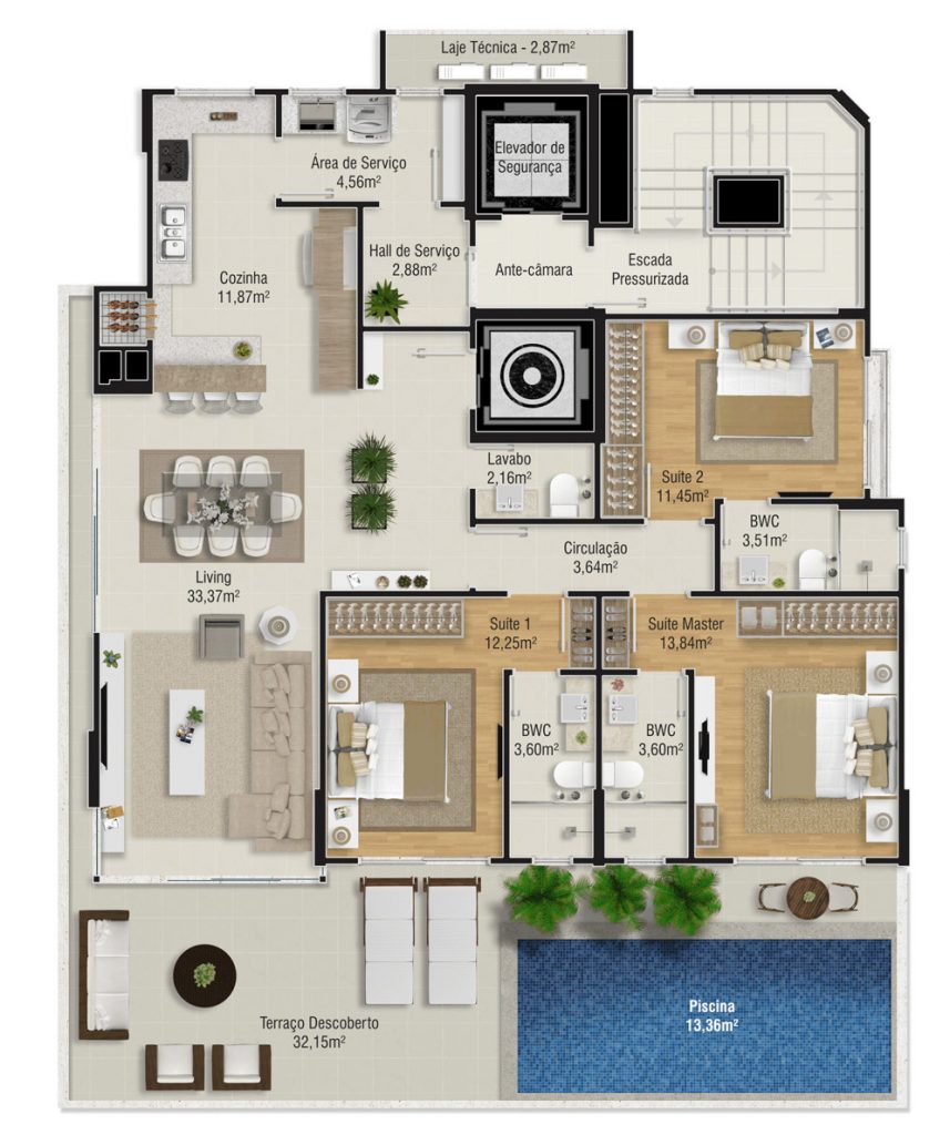 Planta De Apartamento Projetos Ideias E Dicas Para Voc