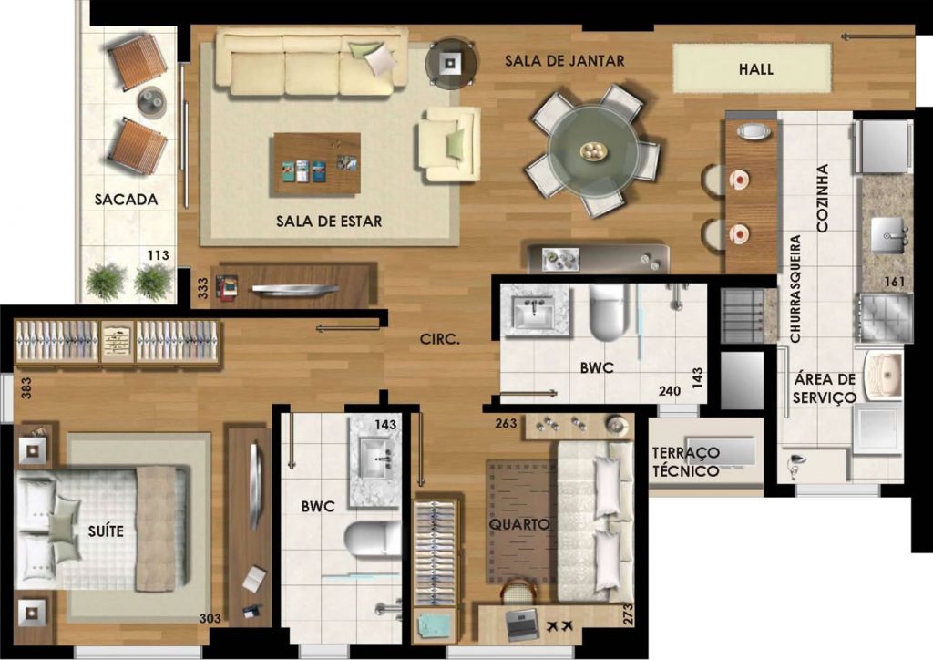 Planta De Apartamento - 75 Projetos, Ideias E Dicas Para Você!